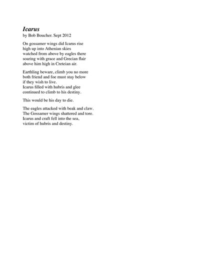 icarus poem