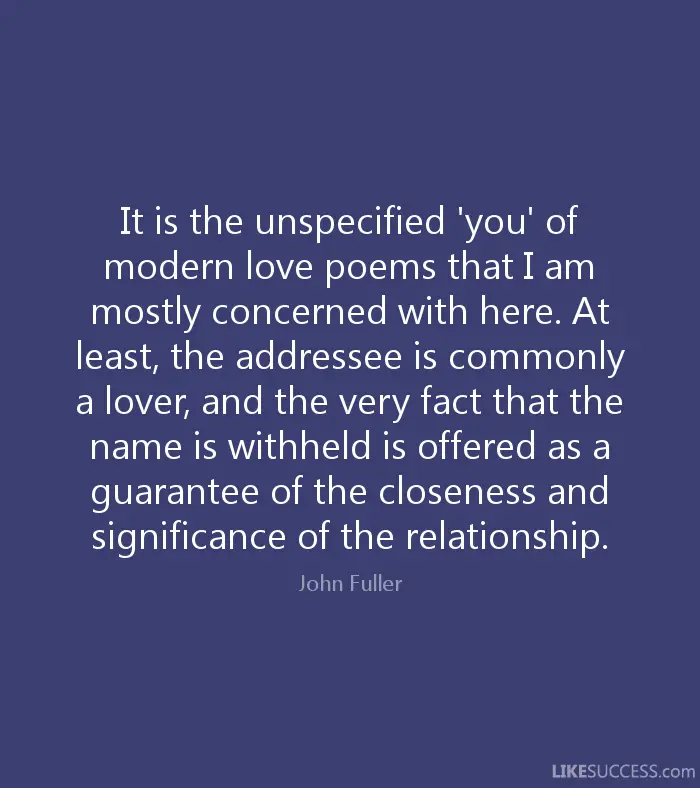Contemporary love Poems