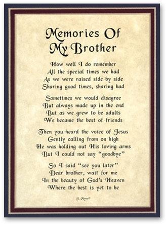 Loss Brother Poems