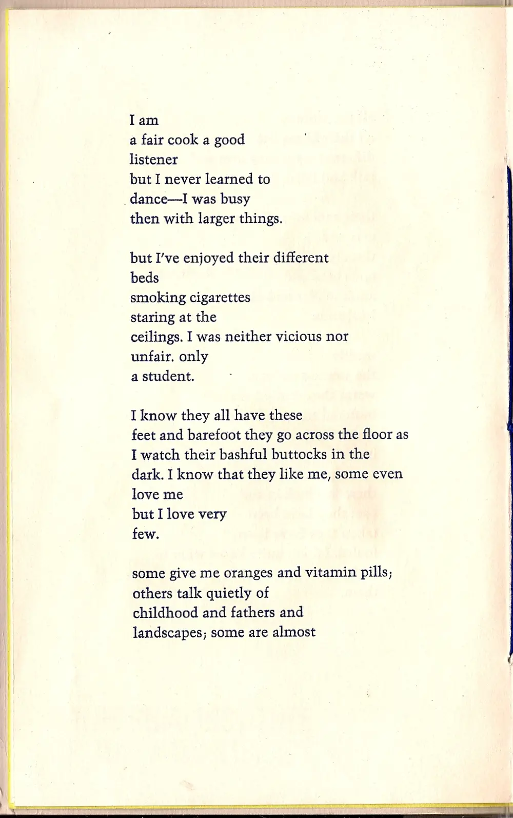Charles bukowski love Poems