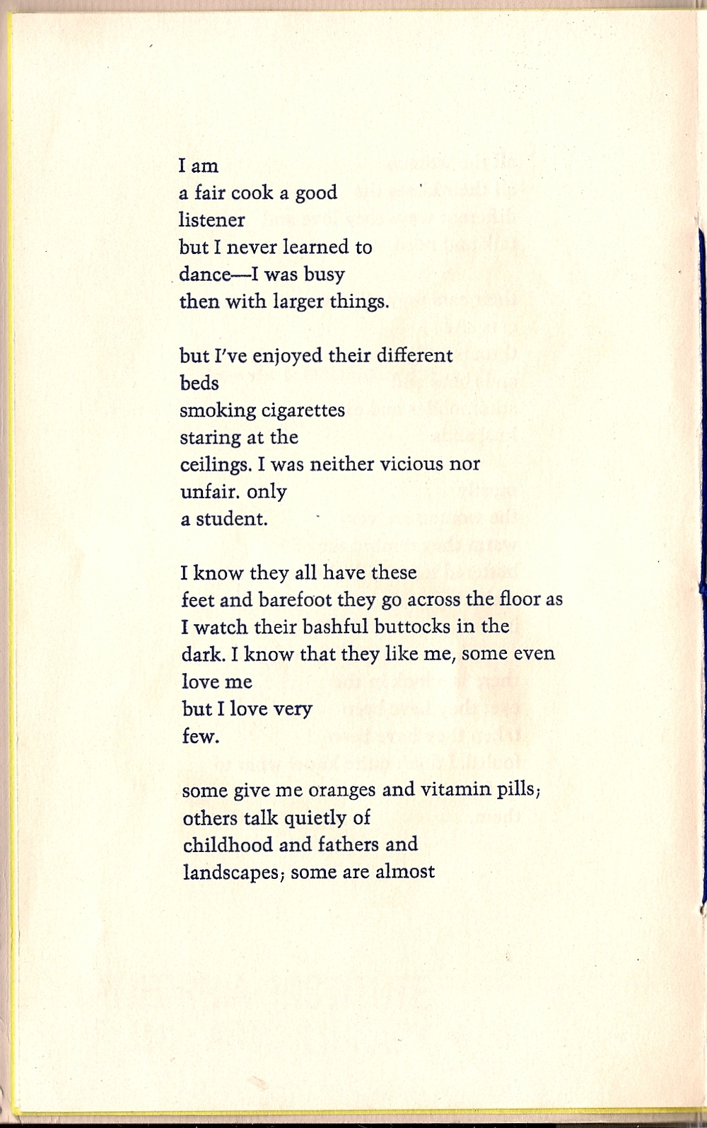 Charles bukowski love Poems