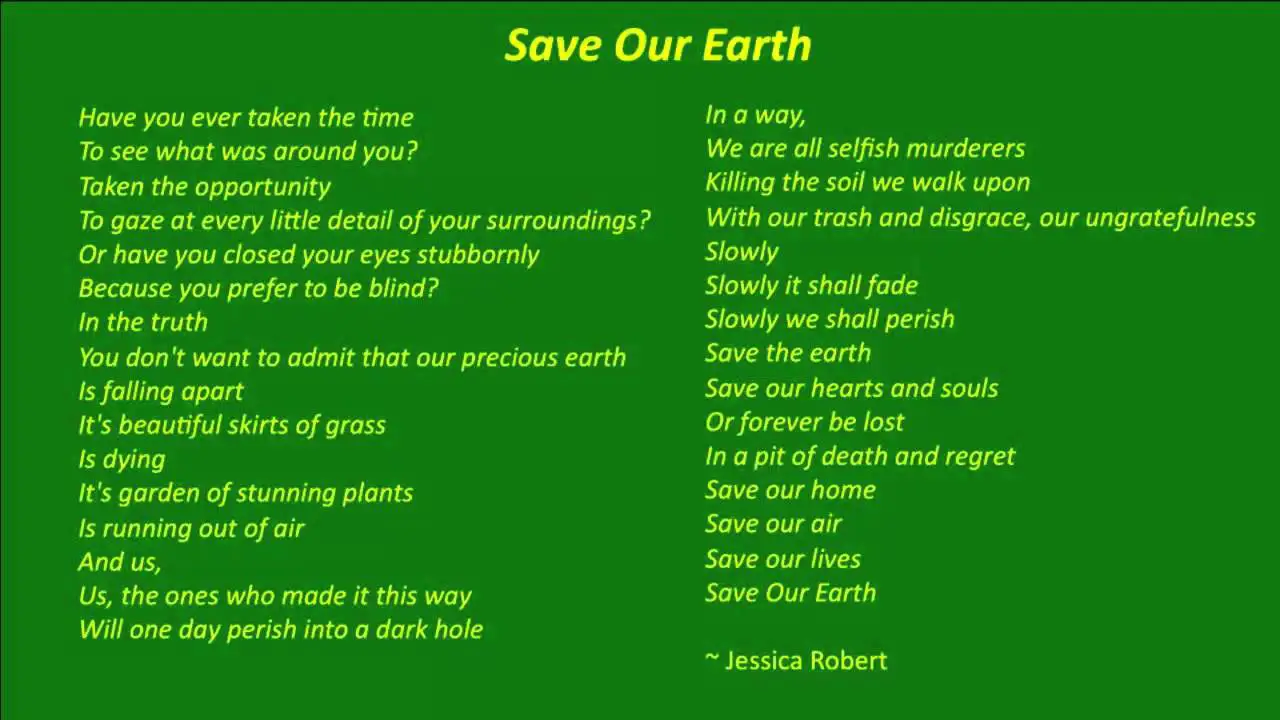 Environmental Poems Environmental Poems