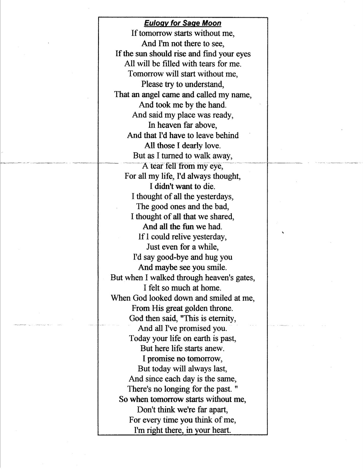 Eulogy Poems Eulogy Sch Examples For A Friend K Club 2017