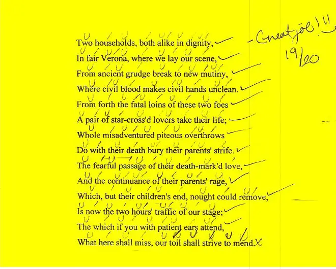 iambic pentameter sonnet examples