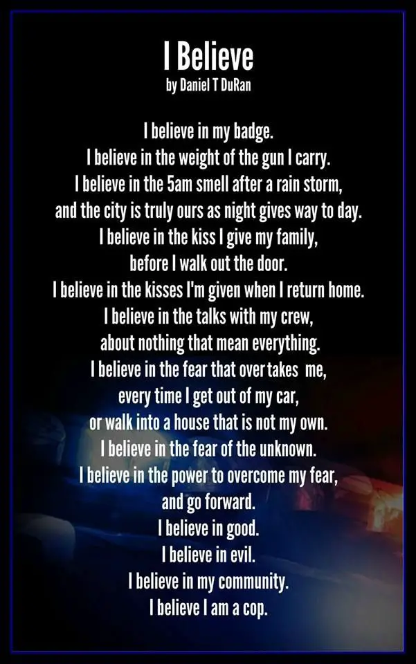 Police officer Poems