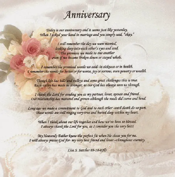 Church Anniversary Poems