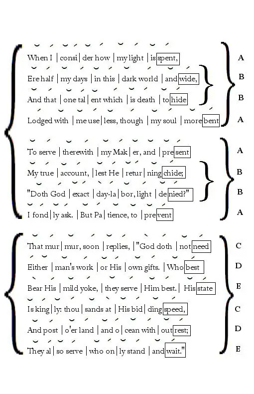 sonnet examples by students about life