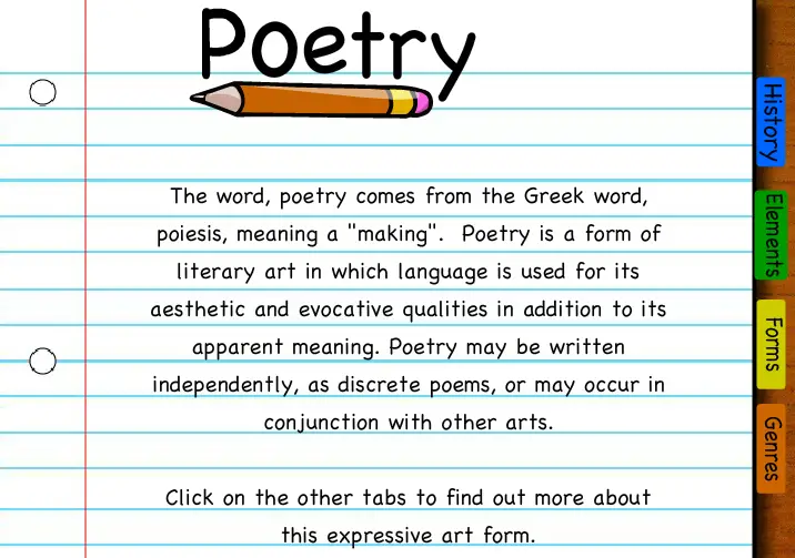 Figurative poems for kids image