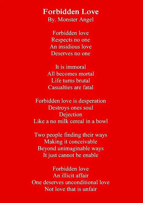 Forbidden Love Poems