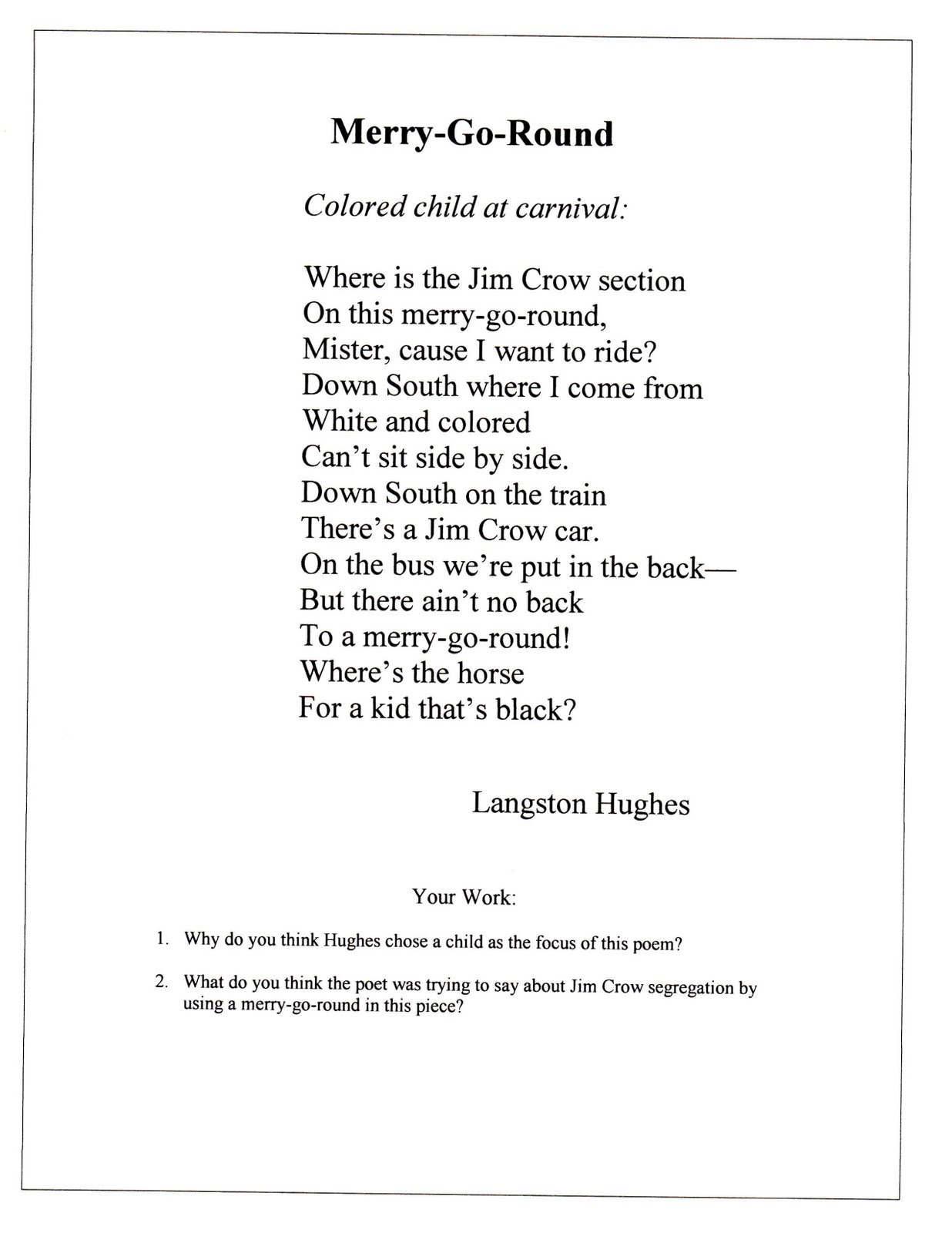 langston hughes