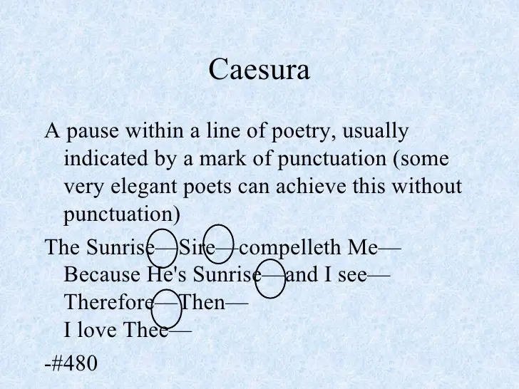 Caesura Poems