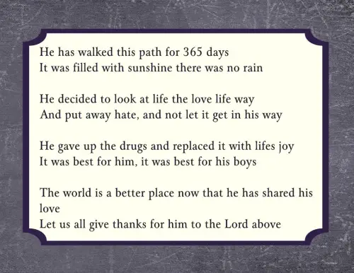 Sobriety anniversary Poems