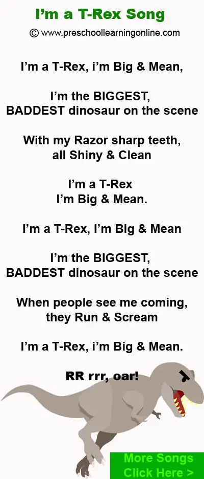 i like a dinosaur