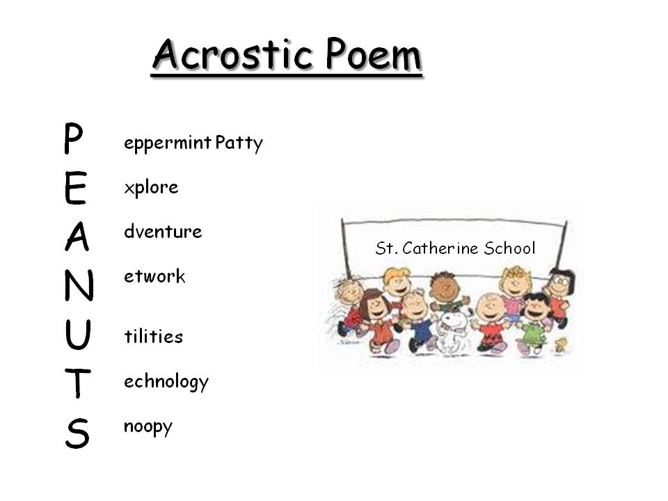 Examples Of Acrostic Poems