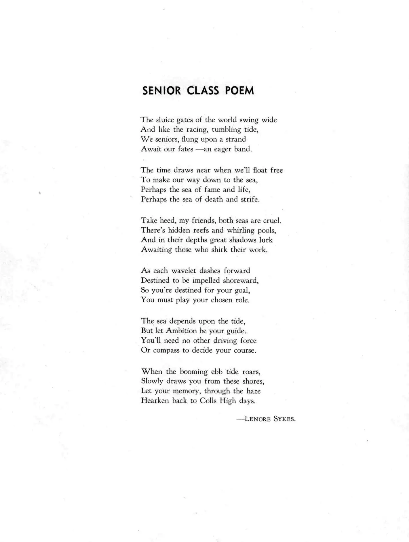 funny sonnet examples by students