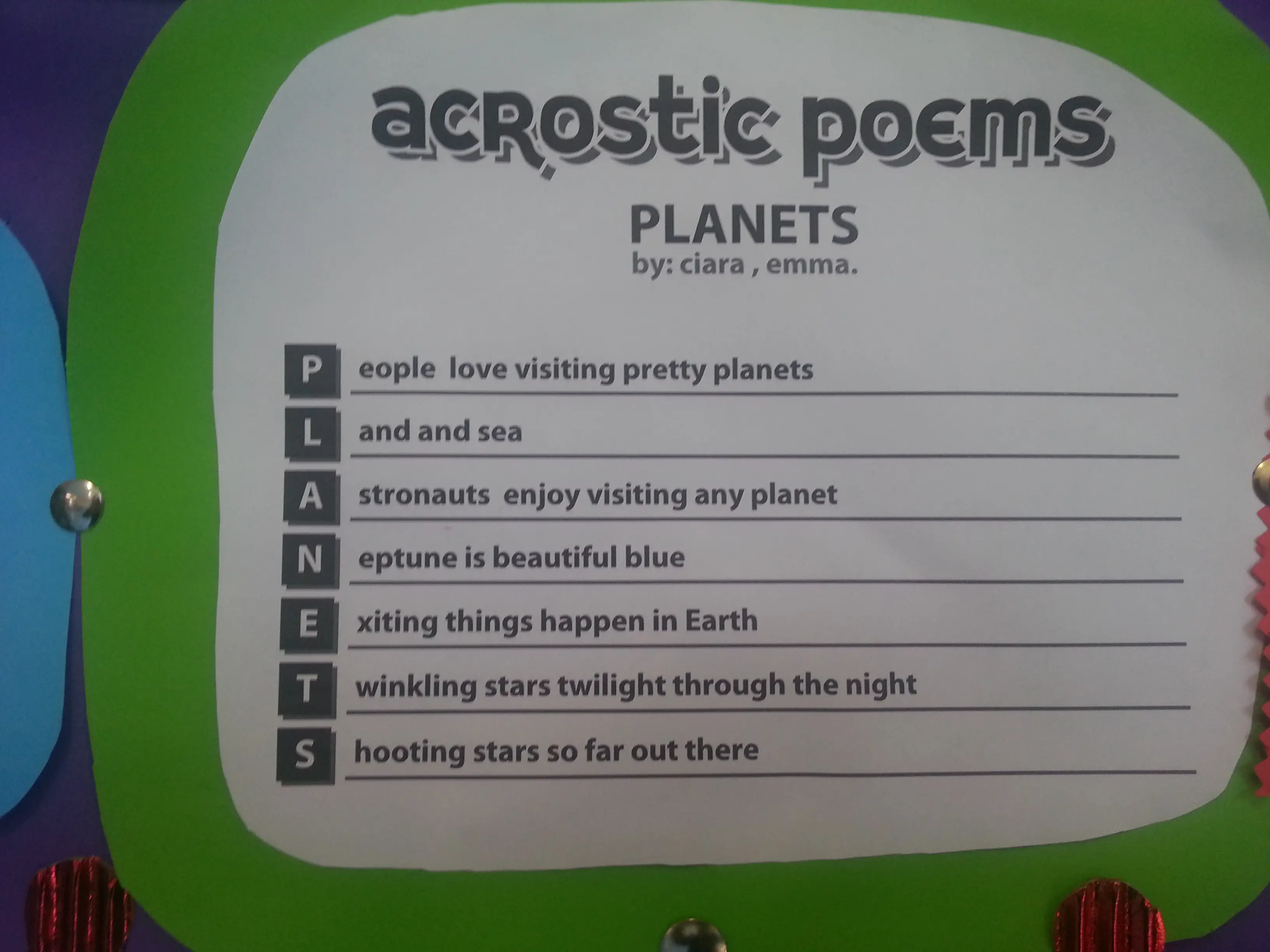 Outer Space Poems