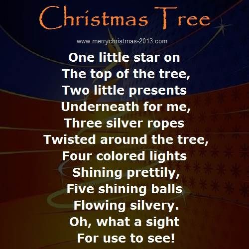 Christmas tree Poems