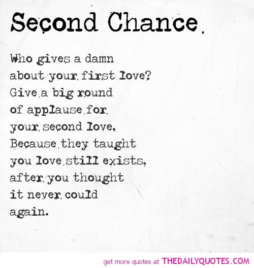 Second chance Poems Second chance Poems