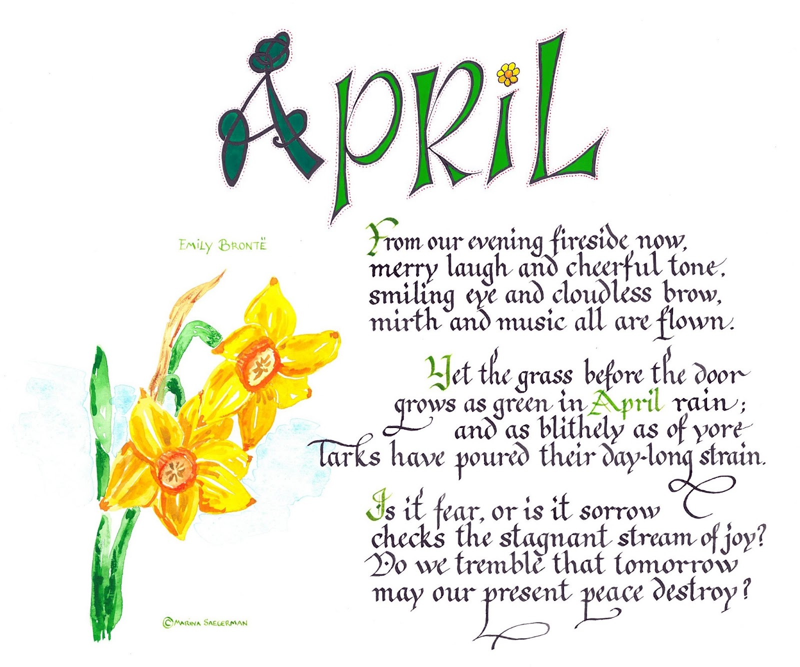 Image result for April with flowers and poems