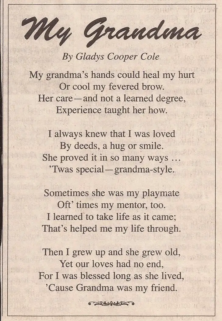 Grandma Poems