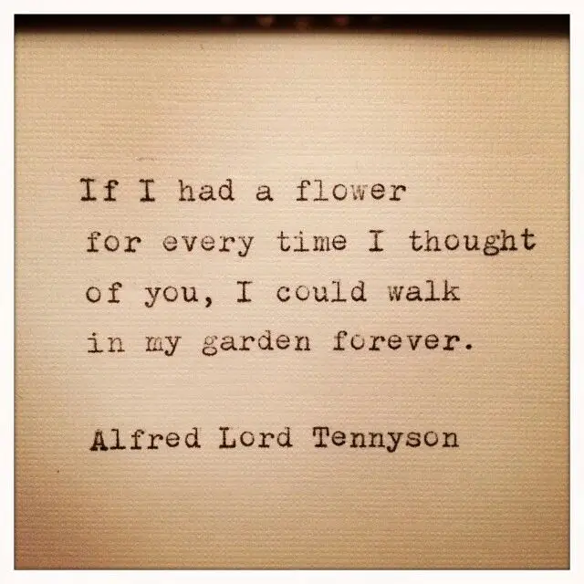 Tennyson love Poems