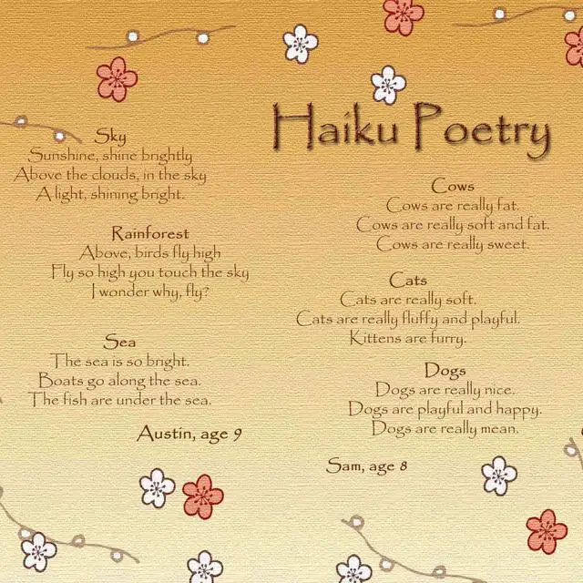 Haiku example picture