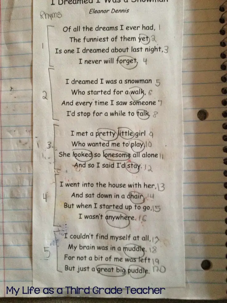 3rd grade Poems