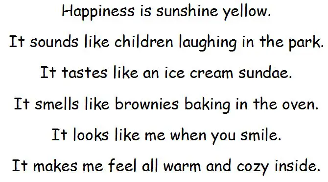 senses poems