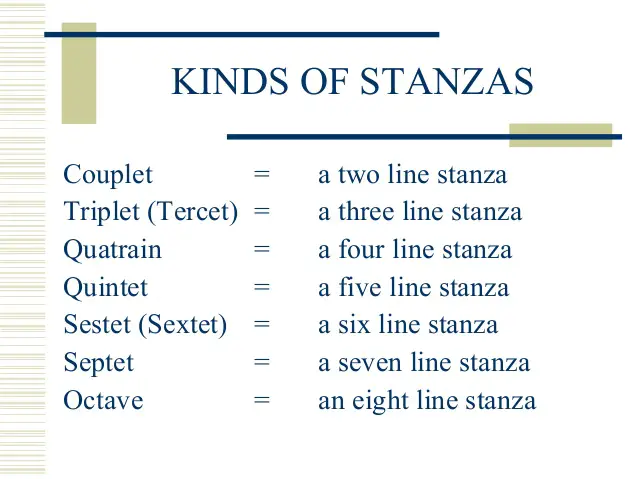 example of stanza