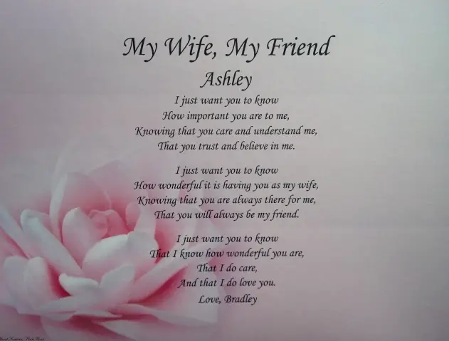 to my wife poems