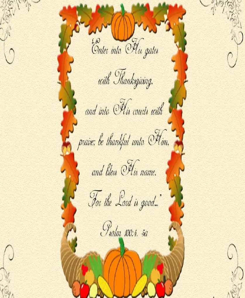 Short thanksgiving Poems