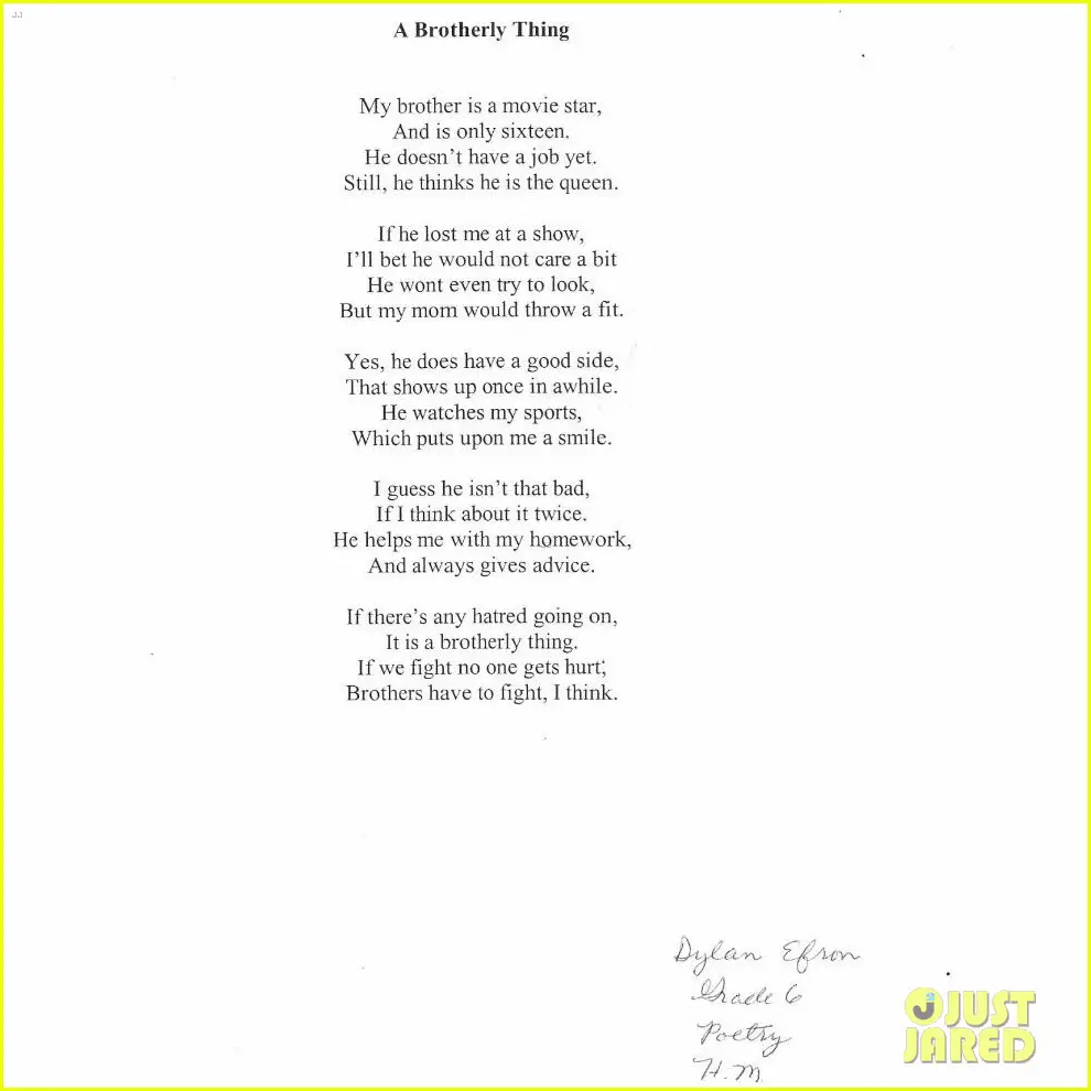 sixth grade poems