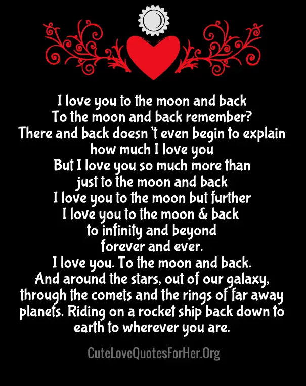 Romantic moon Poems