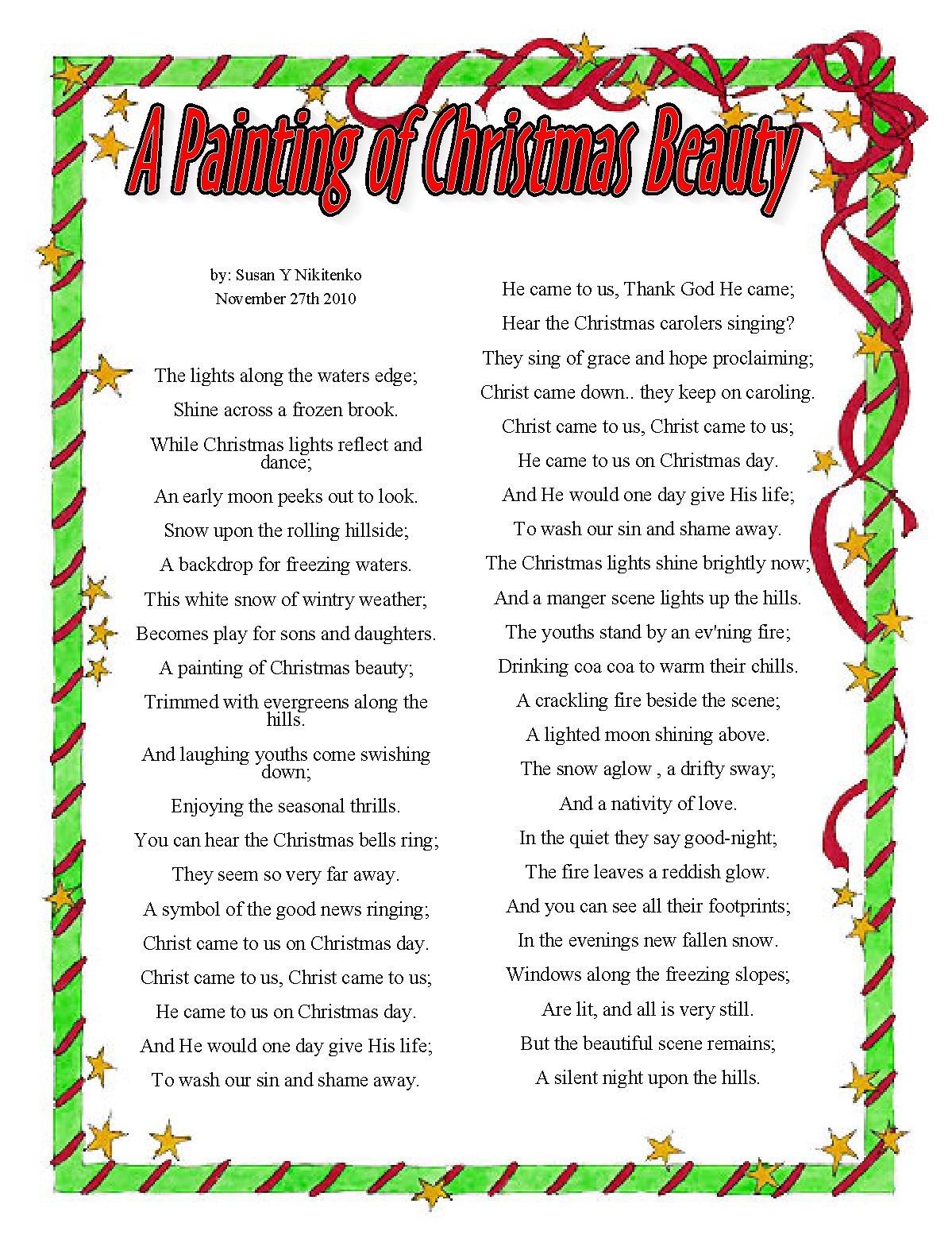 Religious christmas Poems