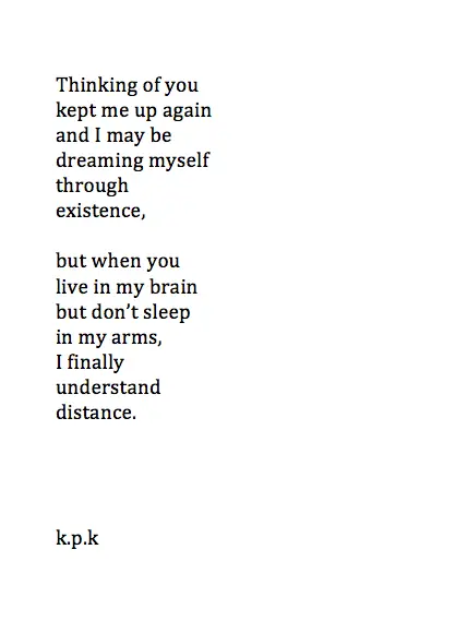 Distance Poems