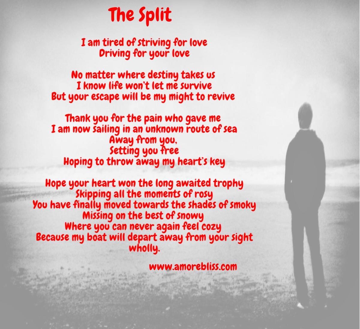 Sad break up poems that make you cry picture