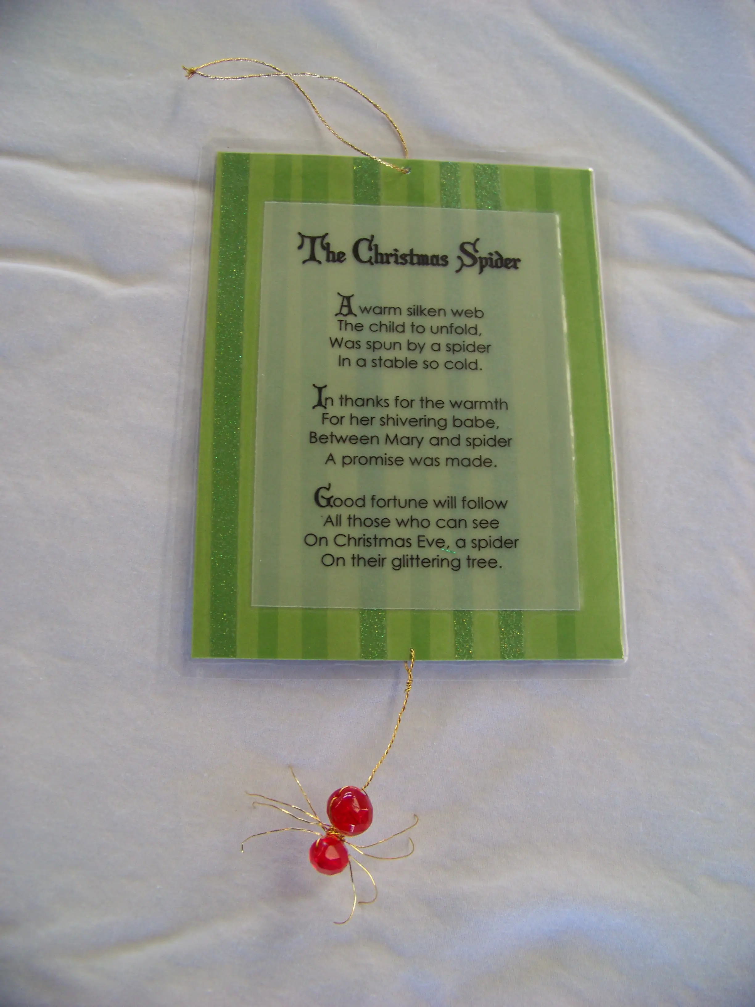 Christmas Spider Poem Printable - Printable World Holiday