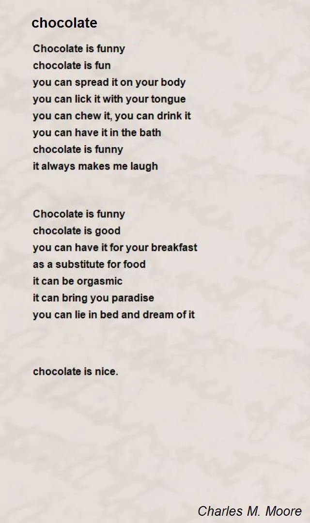 Chocolate Poems