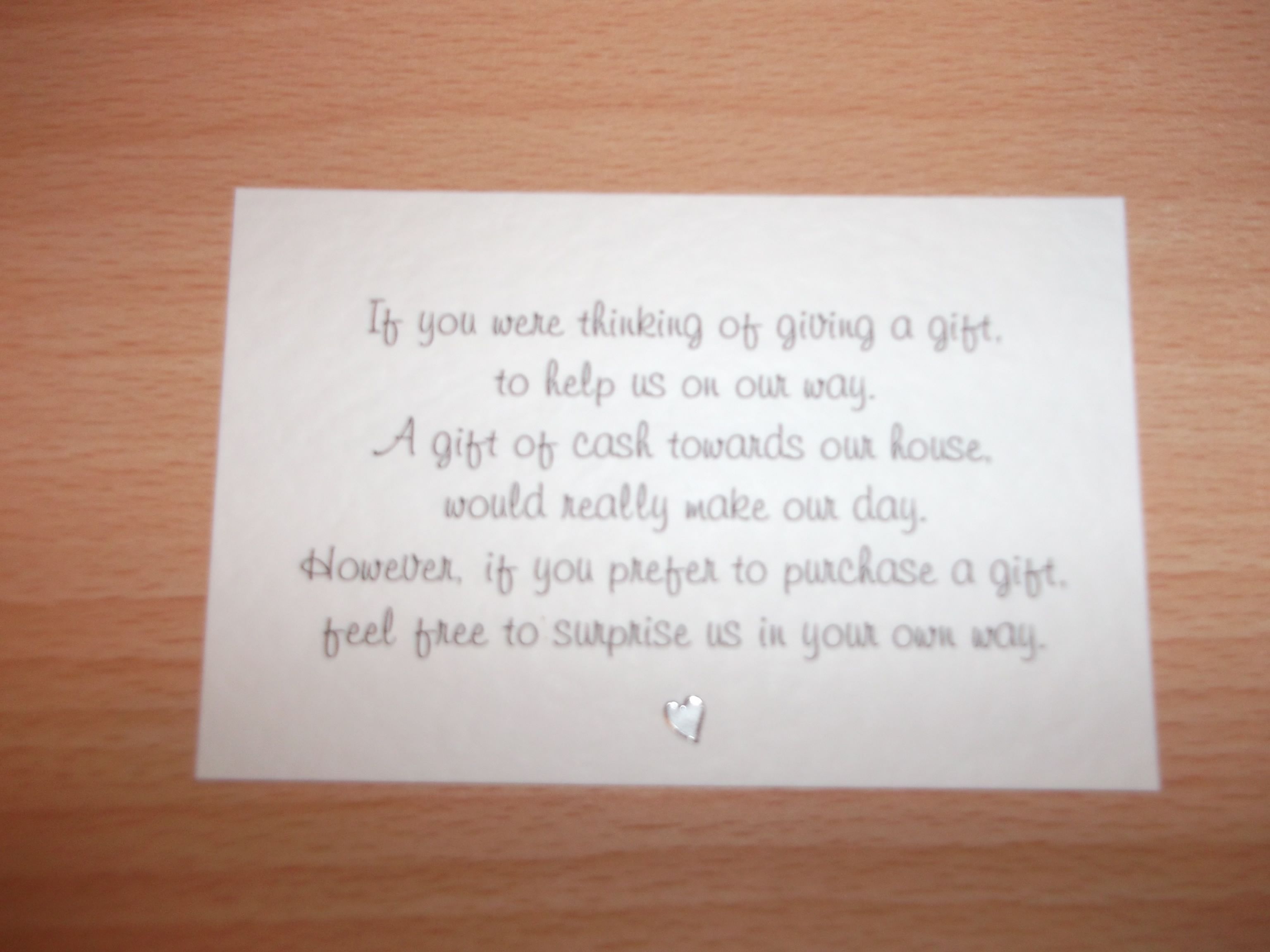 Honeymoon Money Instead Of Gifts Wedding Ideas