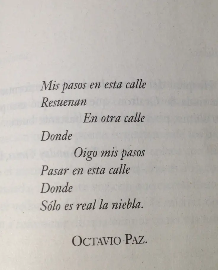 An analysis of octavio pazs poem as one listens to the rain