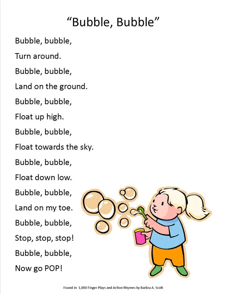 Kids Rhyming Poems - Riset