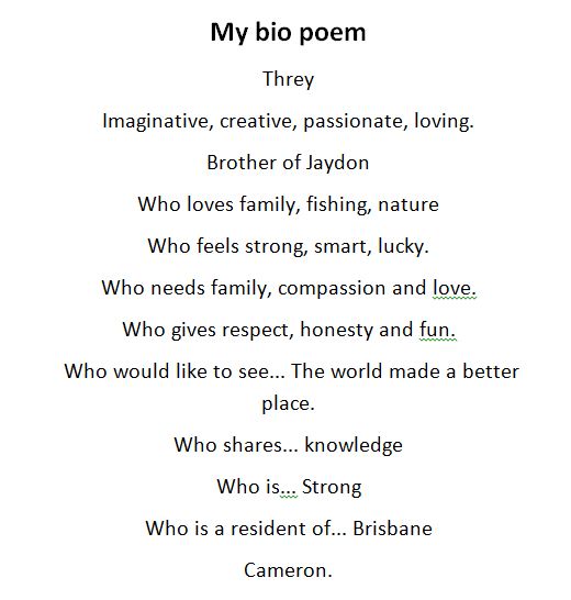 Bio Poems