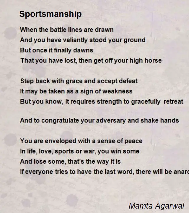 a essay about sportsmanship