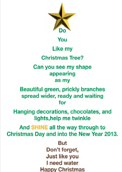 Christmas tree Poems