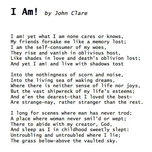John Clare Poems