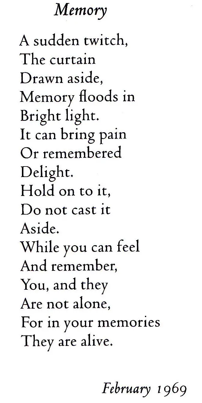 How to write a memory poem picture