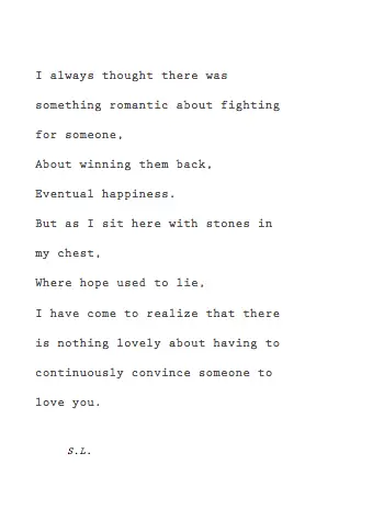 unrequited love poems