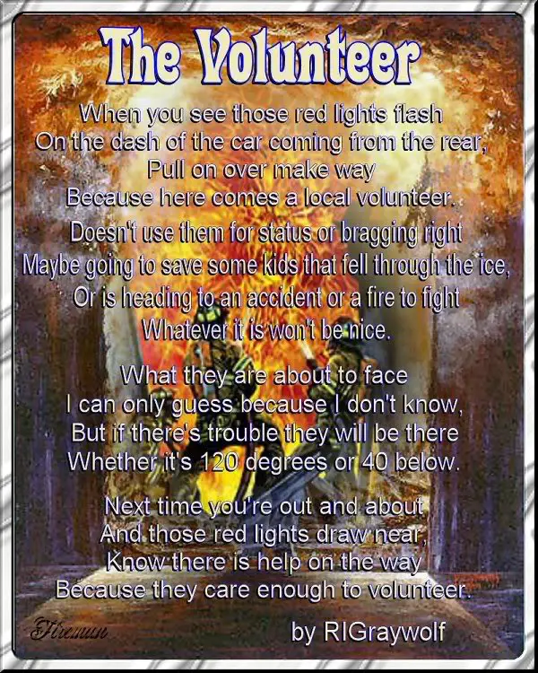 Volunteer Poems