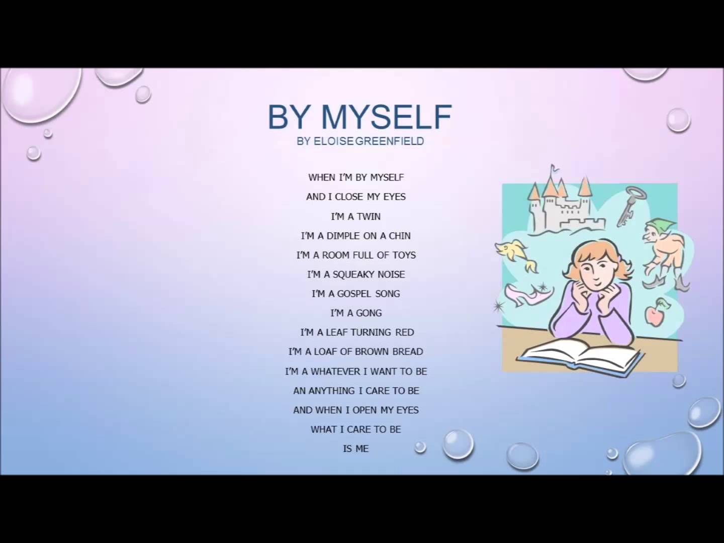 Myself else. Стихотворение для четвёртого класса. Best poem Recitation. Close your Eyes poem. English Complex subject in poems.