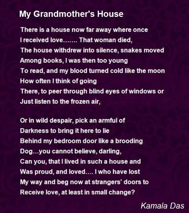 Grandmother Passing Poems